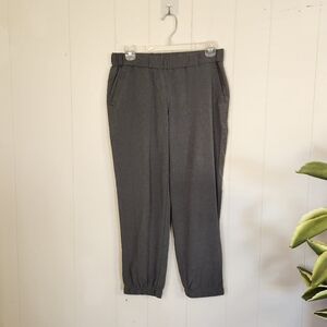 Eddie Bauer Gray Cropped Joggers Crop Pants Capri Activewear Summer Travel Xs